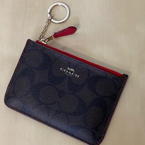 Coach Card Wallet with Keychain